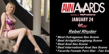 Gorgeous Rebel Rhyder Nominated for 4 AVN Awards
