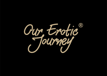 Erotic journey logo with cursive text on black background for AIPdaily.com.