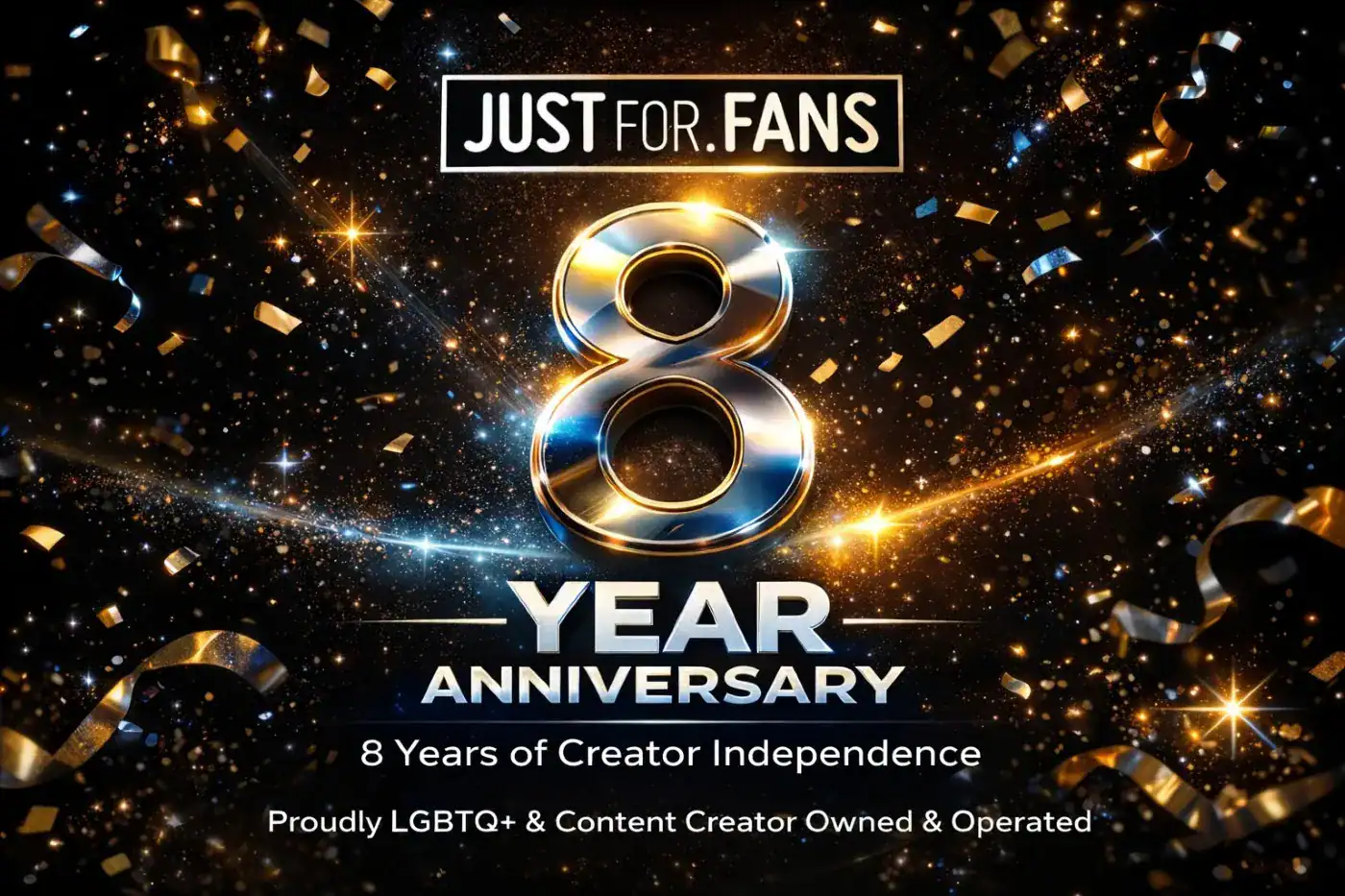JustFor.fans Marks Eight Years as Model-First Creator Platform - Image 01 (February 18, 2026)