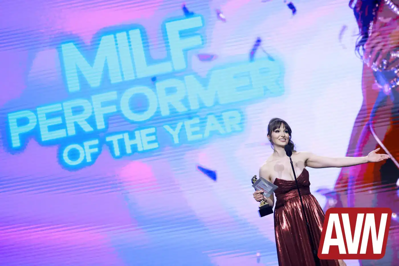 Lexi Luna Captures AVN’s ‘MILF Performer of the Year’ Trophy for 2026 - Image 01 (February 5, 2026)