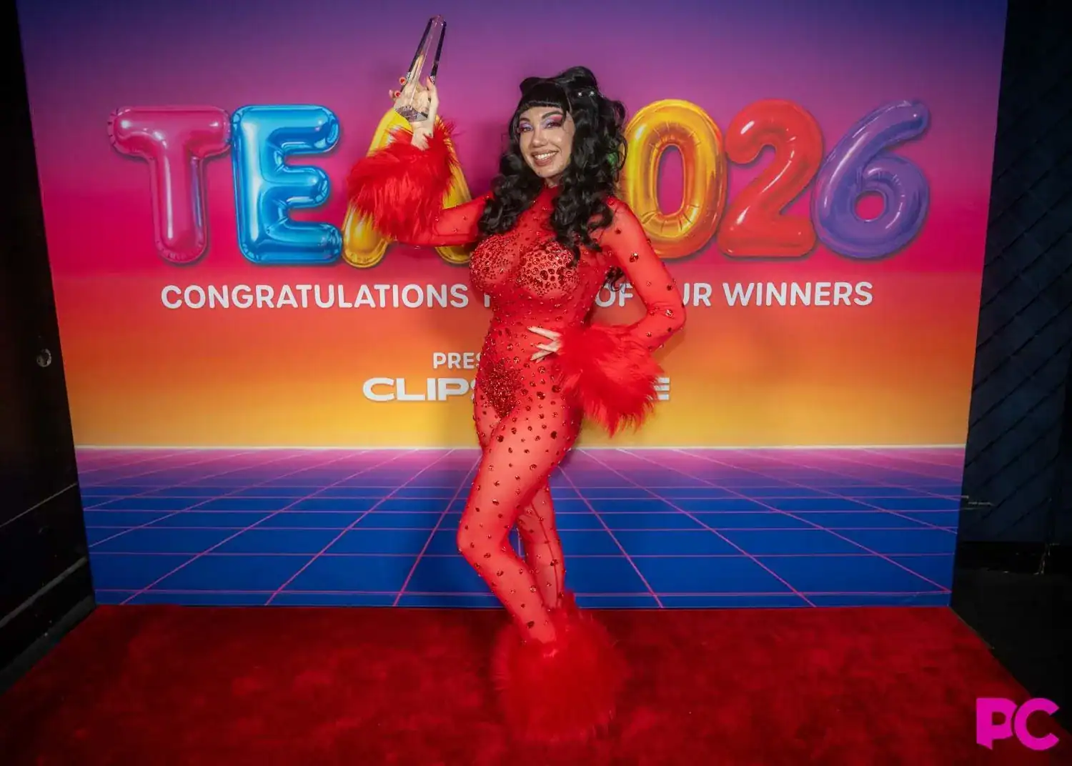 Little Puck Lands 2026 TEA Award for ‘Best Non-TS Female Performer’ - Image 01 (March 12, 2026)