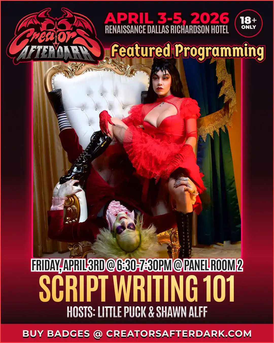 Little Puck Touches Down in Dallas for Creators After Dark - Image 01 (March 27, 2026)