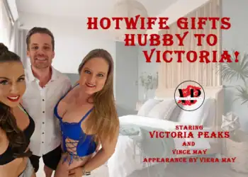 Victoria Peaks, Vince May Unwrap a Surprise in “Hotwife Gifts Hubby to Victoria!” - Image 01 (March 19, 2026)