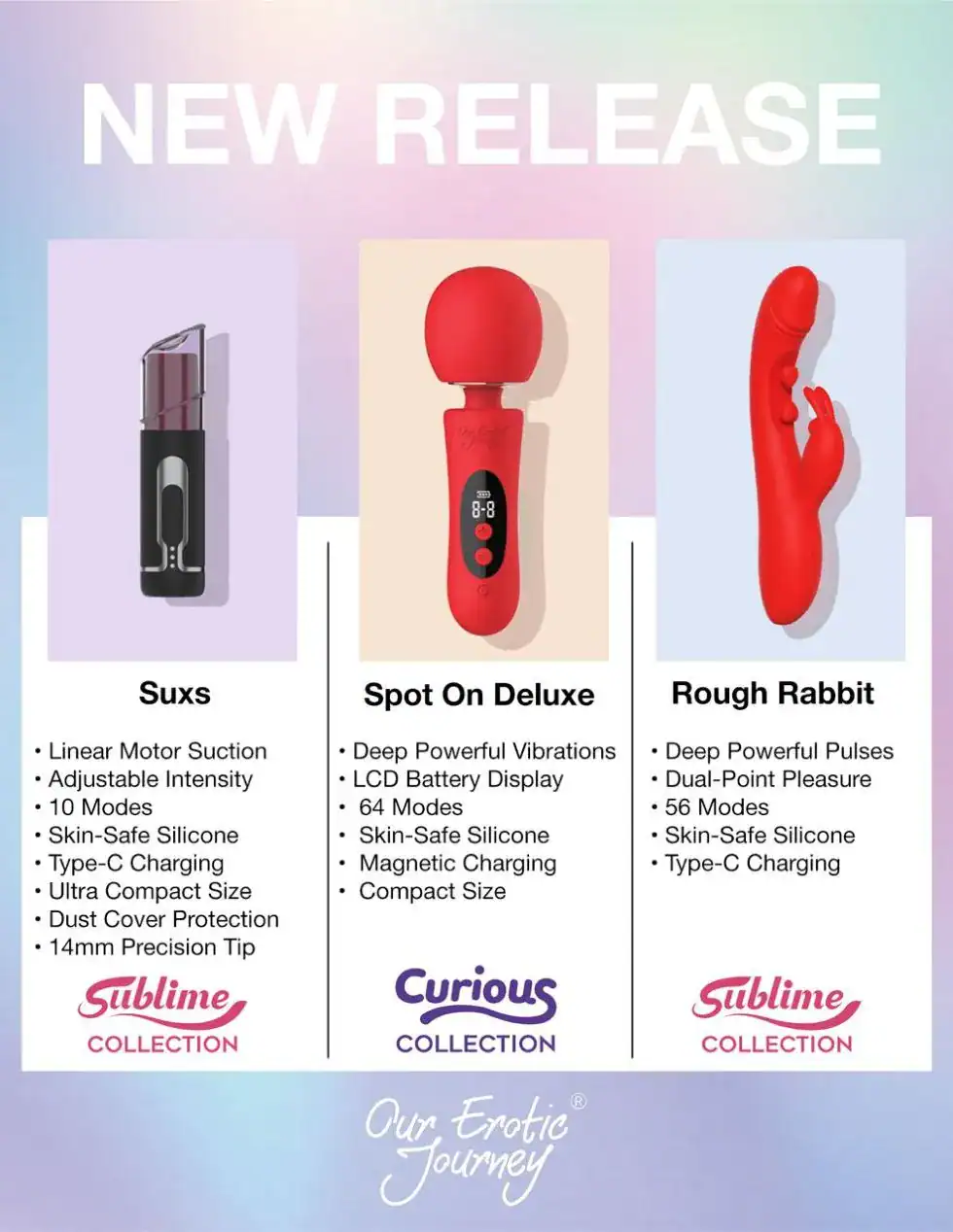 Our Erotic Journey Introduces Three New Pleasure Products Across Sublime, Curious Collections - Image 02 (April 15, 2026)