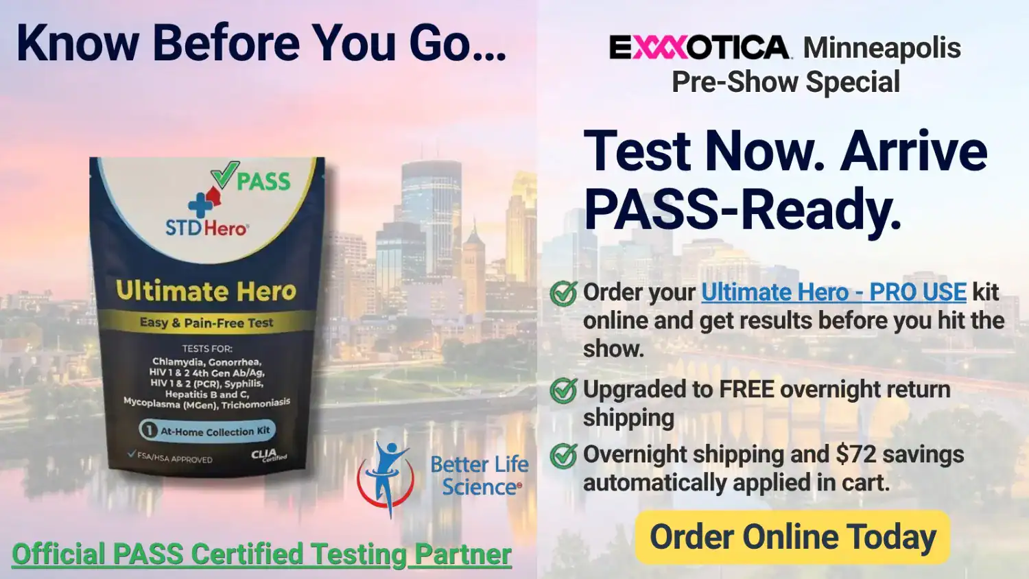 STD Hero Launches ‘Know Before You Go’ Promotion Ahead of EXXXOTICA Minneapolis - Image 01 (June 12, 2026)