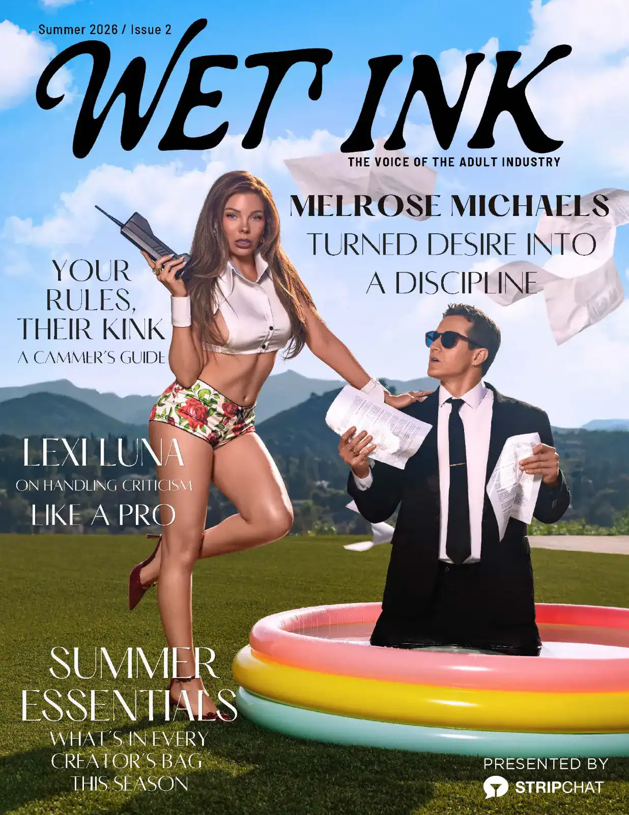 Holly Randall Reveals MelRose Michaels as Wet Ink Magazine Summer Cover Star - Image 01 (July 6, 2026)