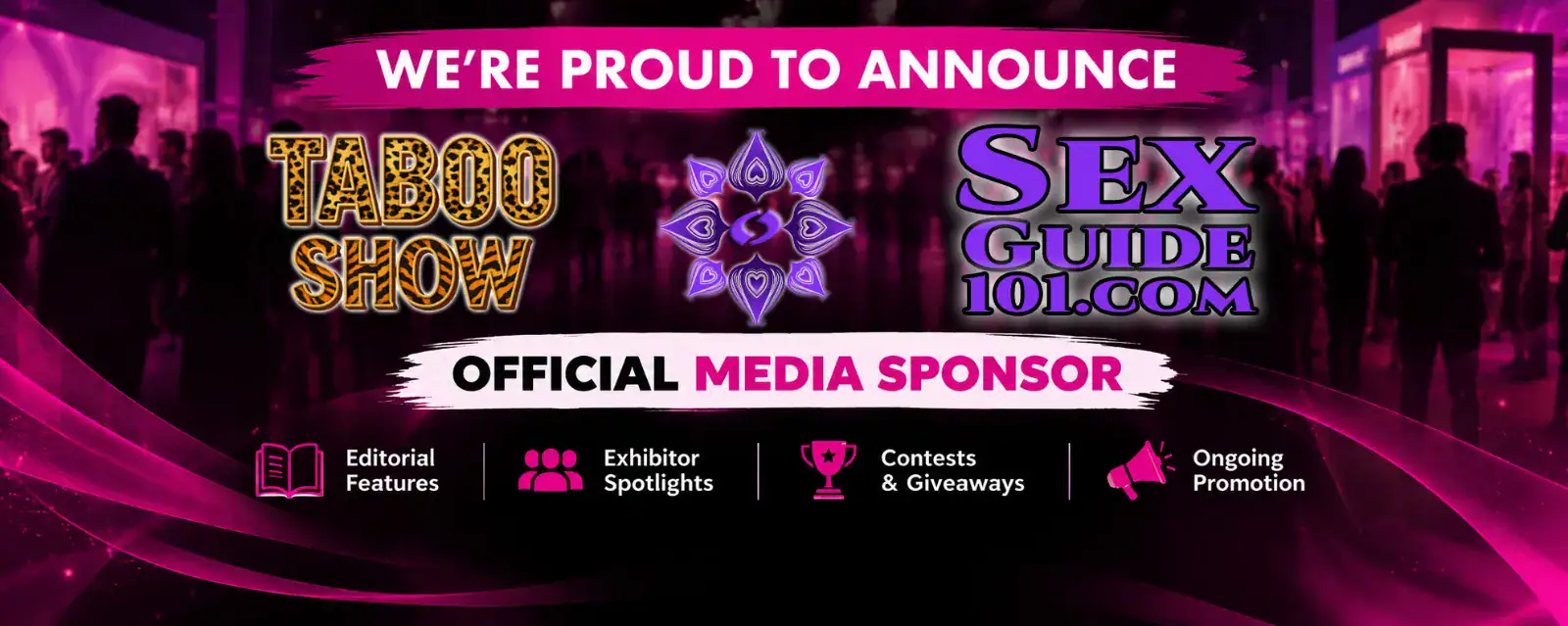 SexGuide101.com Announced As Official Media Sponsor for TABOO 25th Anniversary Show - Image 01 (October 8, 2026)